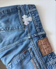 Chrome White starry leather paired with camouflage jeans - 图片 4