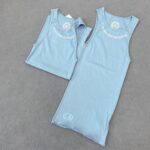 Chrome Blue knitted vest dress