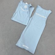 Chrome Blue knitted vest dress - 图片 2