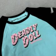 Chrome Women's short-sleeve T-shirt with doll print - 图片 3