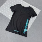 Chrome Blue Letter Printed Short Sleeve - 图片 2