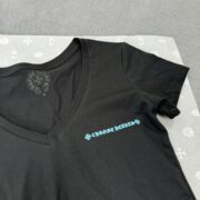 Chrome Blue Letter Printed Short Sleeve - 图片 3