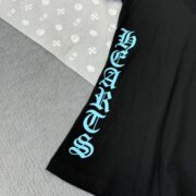 Chrome Blue Letter Printed Short Sleeve - 图片 4