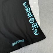 Chrome Blue Letter Printed Short Sleeve - 图片 5