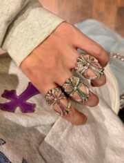 Hollowed-out cross endless ring - 图片 2