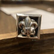 Openwork floral military ring - 图片 2