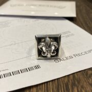 Openwork floral military ring - 图片 8