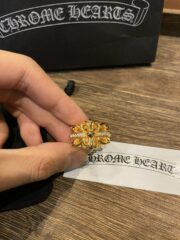 Gold-plated cross flower ring - 图片 2