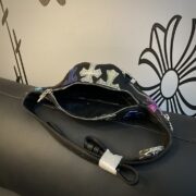 Small colored leather cross-stitch waist bag - 图片 8
