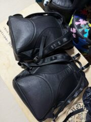 Colored leather and black leather backpacks - 图片 4